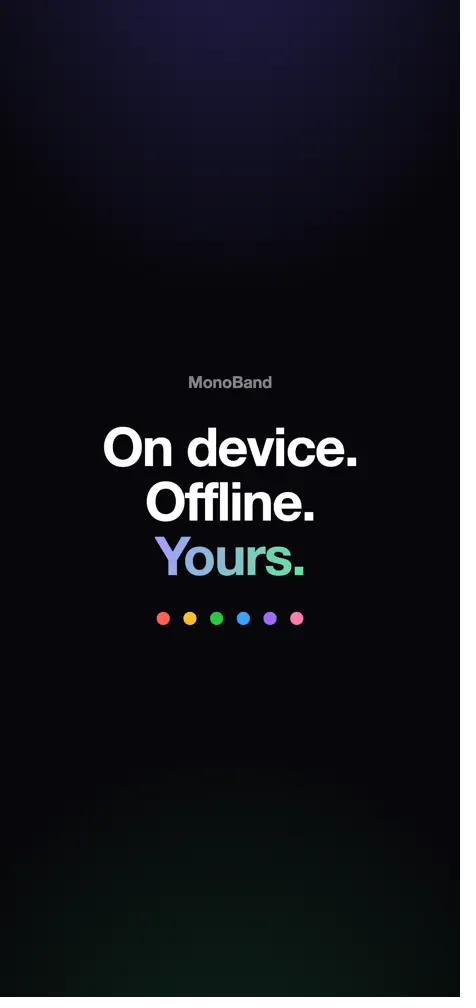 MonoBand: AI Stem Splitter — On device. Offline. Yours.